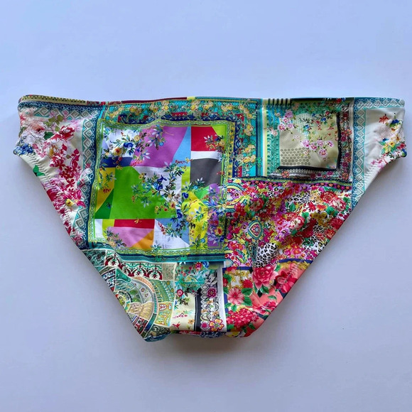 Johnny Was Iva Hipster Bikini Swim Bottom Floral Print Size Small NEW - Picture 4 of 9